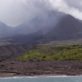 View of the volcano and exclusion zone during the boat tour