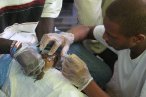 Micro chipping at the facility