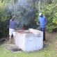Man make fire!! Gerardo and Blacka prepare to cook ©J Lopez
