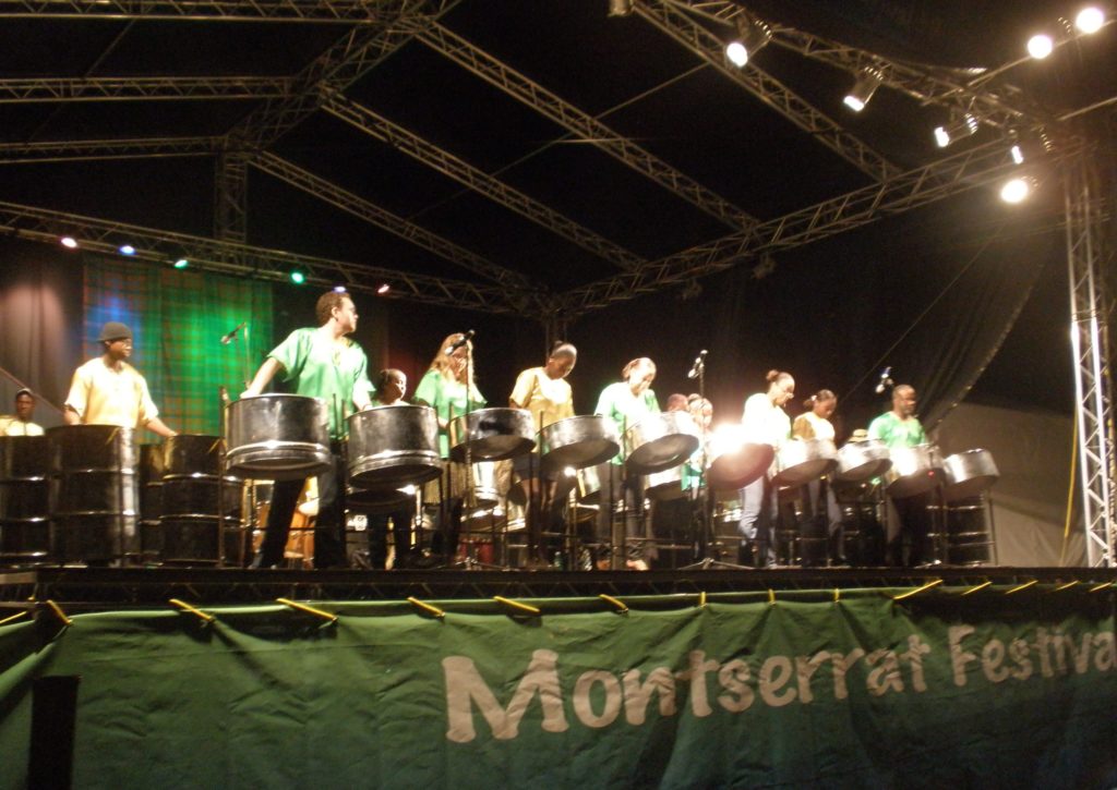 Montserrat Volpanic Steel Pan band ©Sarah-Louise Adams