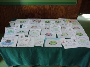 Artwork from school children in Dominica